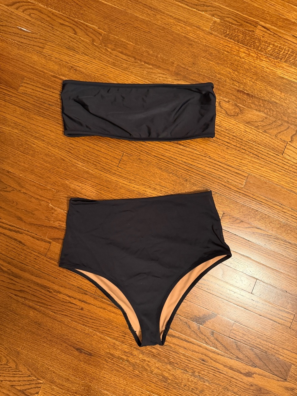 Nu Swim Black Bandeau Bikini